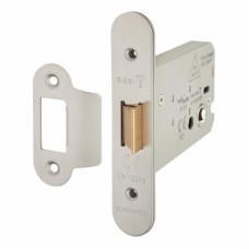Hampstead Heavy Duty Flat Latch - 104mm Case - 82mm Backset - Radius - Satin Stainless Steel