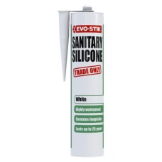 Evo-Stik Sanitary Silicone Sealant - 310ml - White