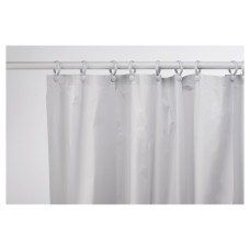 Croydex Plain Shower Curtain - 1800 x 1800mm - White PVC