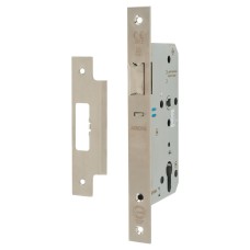 Arrone AR814 DIN Mortice Nightlatch - 88mm Case - 60mm Backset - Square - Satin Stainless Steel