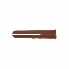 Rawlplug HDPE Plastic Wall Plug - 7 x 37mm - Brown - Pack of 100