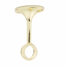 Exel 25mm Hanging Rail Centre Bracket - Polished Brass 