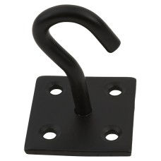 Hook on Plate - 8mm Link - Black