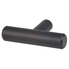 Exel 12mm T-Bar Cabinet Knob - 50 x 32mm - Brushed Oil Rubbed Bronze