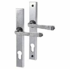 Olde Forge Avon Multipoint Slimline Lock Door Handle - Euro - 92mm c/c - Pewter