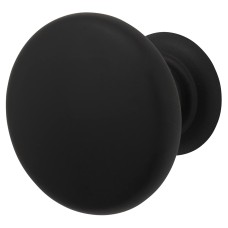 Crofts & Assinder Monmouth Round Cabinet Knob - 32mm Diameter - Matt Black