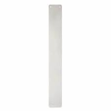 Exel Aluminium Plain Finger Plate - 600 x 75 x 3mm - Satin Anodised