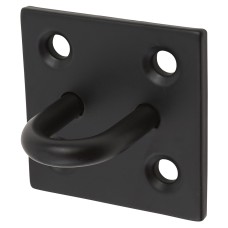 Staple on Plate - 6mm Link - Black