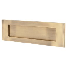 Letter Plate - 306 x 100mm - Antique Brass