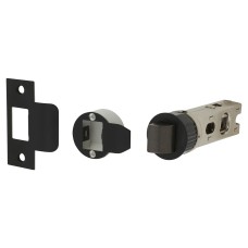 Exel Quick Latch Passage Tubular Latch - 71mm Case - 57mm Backset - Round - Matt Black