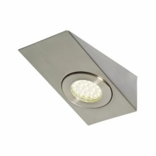 Forum Culina Lago 1.5W LED Wedge Cabinet Downlight - IP44 - 4000K Cool White - Satin Nickel