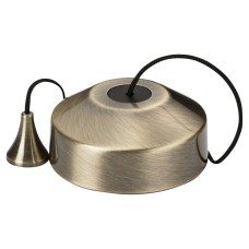 Knightsbridge 5 - 100W 1 Way Trailing Edge LED Pull Cord Dimmer Switch - Antique Brass