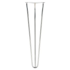Exel Hairpin Leg - 3 Pin - 500mm Height - Chrome - Pair