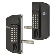 Borg BL3130 External Marine Grade Easicode Pro Push Button Gate Back to Back Code Lock - Black