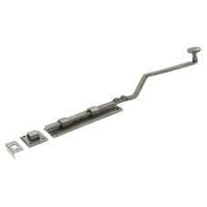 Olde Forge Long French Door Bolt - 380 x 48mm - Pewter