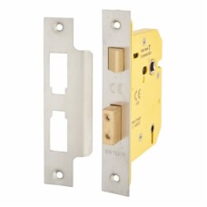 Exel 5 Lever Sashlock - 78mm Case - 57mm Backset - Satin Stainless Steel