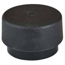 Hoppe AR612 Nylon Floor/Wall Mounted Door Stop - 32 x 20mm - Ebony Black