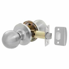 Exel Bala Hotel Mortice Door Knobset - Passage - 65mm Rose Diameter - Satin Chrome