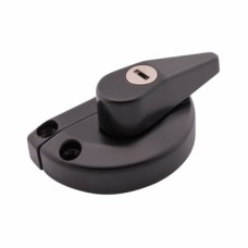 Exel uPVC/Timber 10mm Narrow Back Keep Locking Fitch Sash Window Fastener - 65 x 10mm - Black