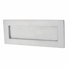 Letter Plate - 254 x 102mm - Satin Chrome