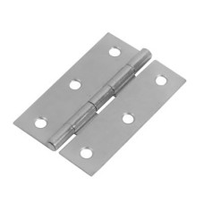 Steel Butt Door Hinge - 63 x 42mm - Zinc Plated - Pair