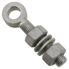 Adjustable Gate Eye - 100mm for 16mm Pin - Galvanised - Pair