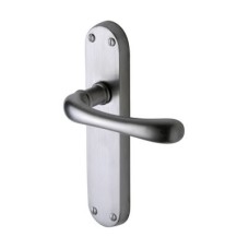 M Marcus Satin Chrome Latch Door Handle - Donna Range - 183 x 42mm