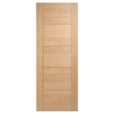 LPD Vancouver 5 Panel Pre-Finished Solid Internal FD30 Fire Door - 2032 x 813 x 44mm - Oak