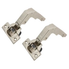 Blum CLIP Top Soft Close Blind Corner Cabinet Hinge - 95° - Overlay - Zinc Plated - Pair