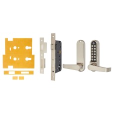 Borg BL5403 Easicode Pro Code Push Button Code Lock and Euro Lock with Intumescent - Stainless Steel