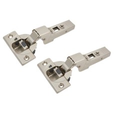 Blum CLIP Top Soft Close Cabinet Hinge - 110° - Half Overlay - Zinc Plated - Pair