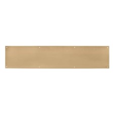 Hampstead Solid Brass Kick Plate / Finger Plate - Made to Measure - 1.5mm - Polished