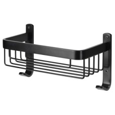 Croydex Wirework Large Shower Soap Dish Basket - 256 x 140 x 127mm - Matt Black