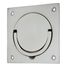 Exel Squash Court Flush Handle - 87 x 87 x 19mm - Satin Chrome