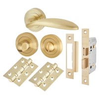 Exel Morgan Bathroom Lock Door Handle on...