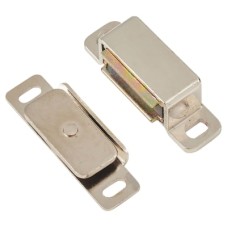 Veel-2 Magnetic Catch - 46 x 15 x 14mm - 6kg Pull - Nickel
