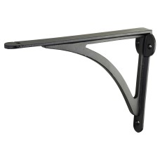 Olde Forge Curved Shelf Bracket - 249 x 174mm - Black