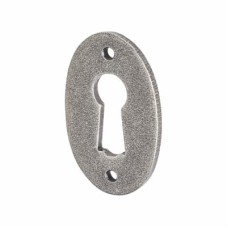 Olde Forge Oval Escutcheon - 51 x 29mm - Keyhole - Pewter