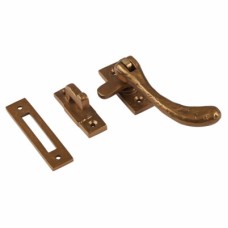 Olde Forge Bulb End Mortice & Hook Plate Casement Window Fastener - Reversible - Antique Bronze