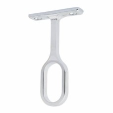 Rothley 32 x 15mm Oval Tube Hanging Rail Centre Bracket - Polished Chrome - Pack of 10