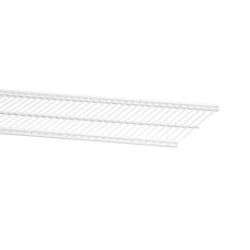 elfa Top Track System - Click In Ventilated Wire Shelf - 607 x 305mm - White