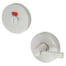 Exel Puma Bathroom Turn & Release - 50mm Diameter - Extended Turn - Satin Aluminium