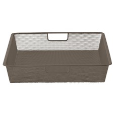 elfa Top Track System - Shallow Mesh Basket - 527 x 427 x 85mm - Graphite