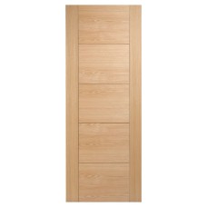 LPD Vancouver 5 Panel Pre-Finished Solid Internal FD30 Fire Door - 2040 x 626 x 44mm - Oak 
