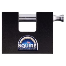 Squire WS75S Container Padlock - 26 x 80mm Body - 14 x 27mm Shackle - Black
