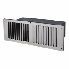 Floor Vent - 267 x 95 x 125mm - 11000mm² Free Air Flow - Polished Stainless Steel 