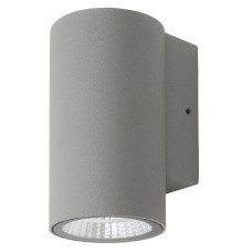 Hampstead 3W LED Outdoor Up or Down Wall Light - IP65 - 3000K Warm White - Silver