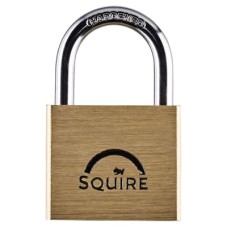 Squire Lion Open Shackle Padlock - 40mm Body - 21 x 22.5mm Shackle - Brass