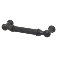 Exel Whitby Lines 10mm T-Bar Cabinet Pull Handle - 96mm Centres - Matt Black