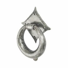 Olde Forge Ring Door Knocker - 121 x 121mm - Pewter